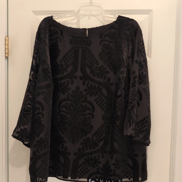 Talbots Elegant Black Blouse - Picture 1 of 6